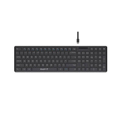 Teclado gaming KB252 vista superior del layout TKL completo | HAVIT