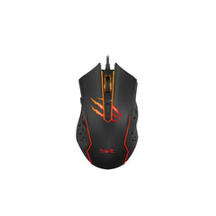 Mouse gamer MS1027 sensor óptico de precisión 3600DPI vista superior | HAVIT