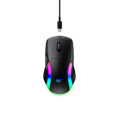 MS959W gaming mouse 10000DPI precision optical sensor top view | HAVIT