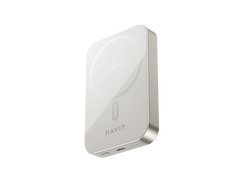 PB5228 power bank 10000mAh compact aluminum front view | HAVIT