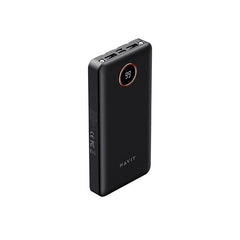 PB74 power bank de 10000mAh compacto de aluminio, vista frontal | HAVIT