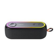 Caixa de som à prova d'água SK810BT 2400mAh radiador passivo 360° vista frontal | HAVIT