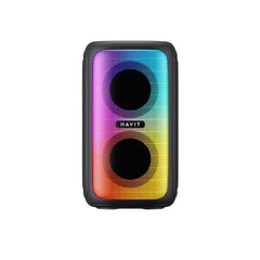 SK877BT wireless speaker 6000mAh 360° passive radiator front view | HAVIT