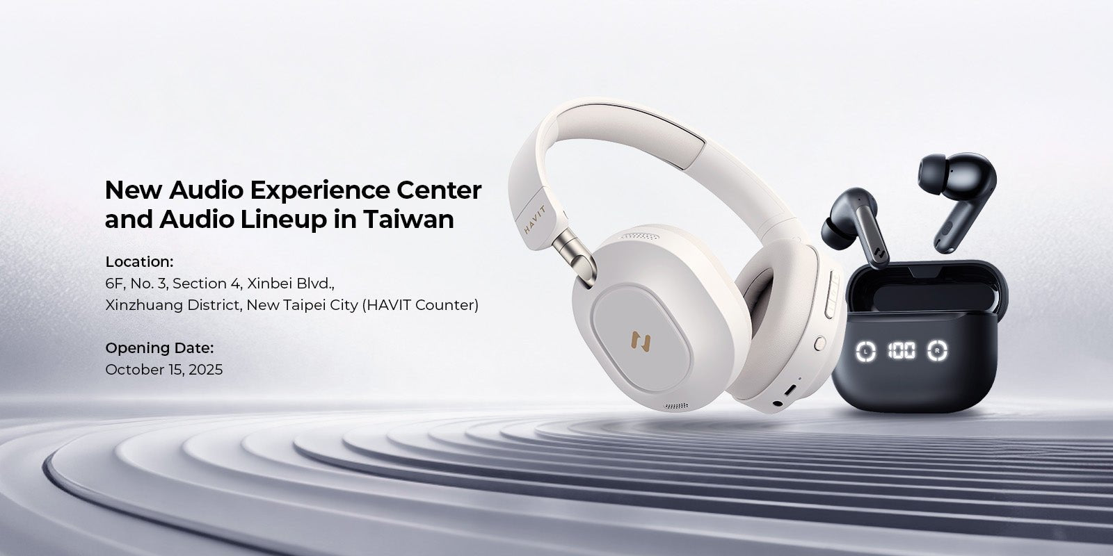 HAVIT inaugura su primer Centro de Experiencia de Audio en Taiwán y lanza una nueva línea de productos de audio