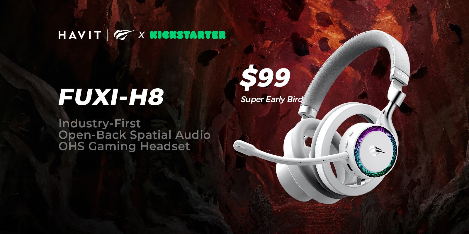Игровая гарнитура HAVIT FUXI-H8 добилась оглушительного успеха на Kickstarter