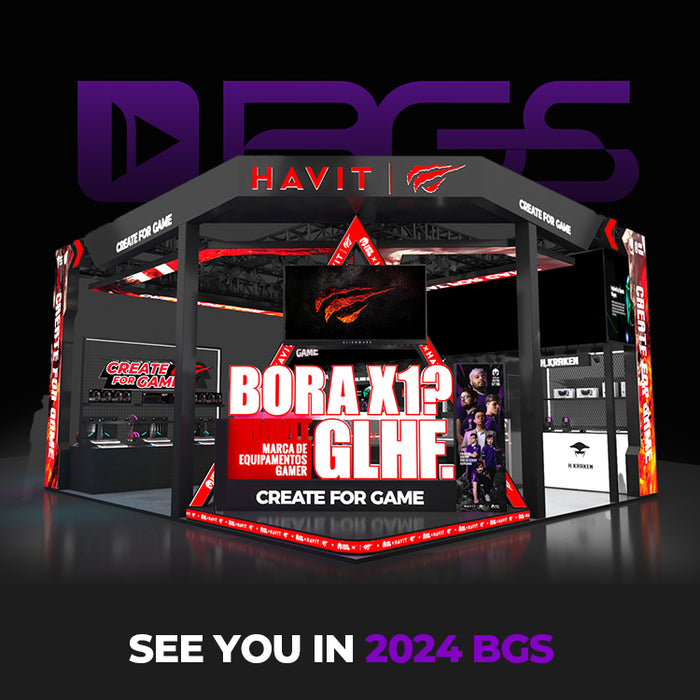 Experience HAVIT's Gaming Gear Innovation at BGS 2024! Challenge the VKS Esports Team Live!