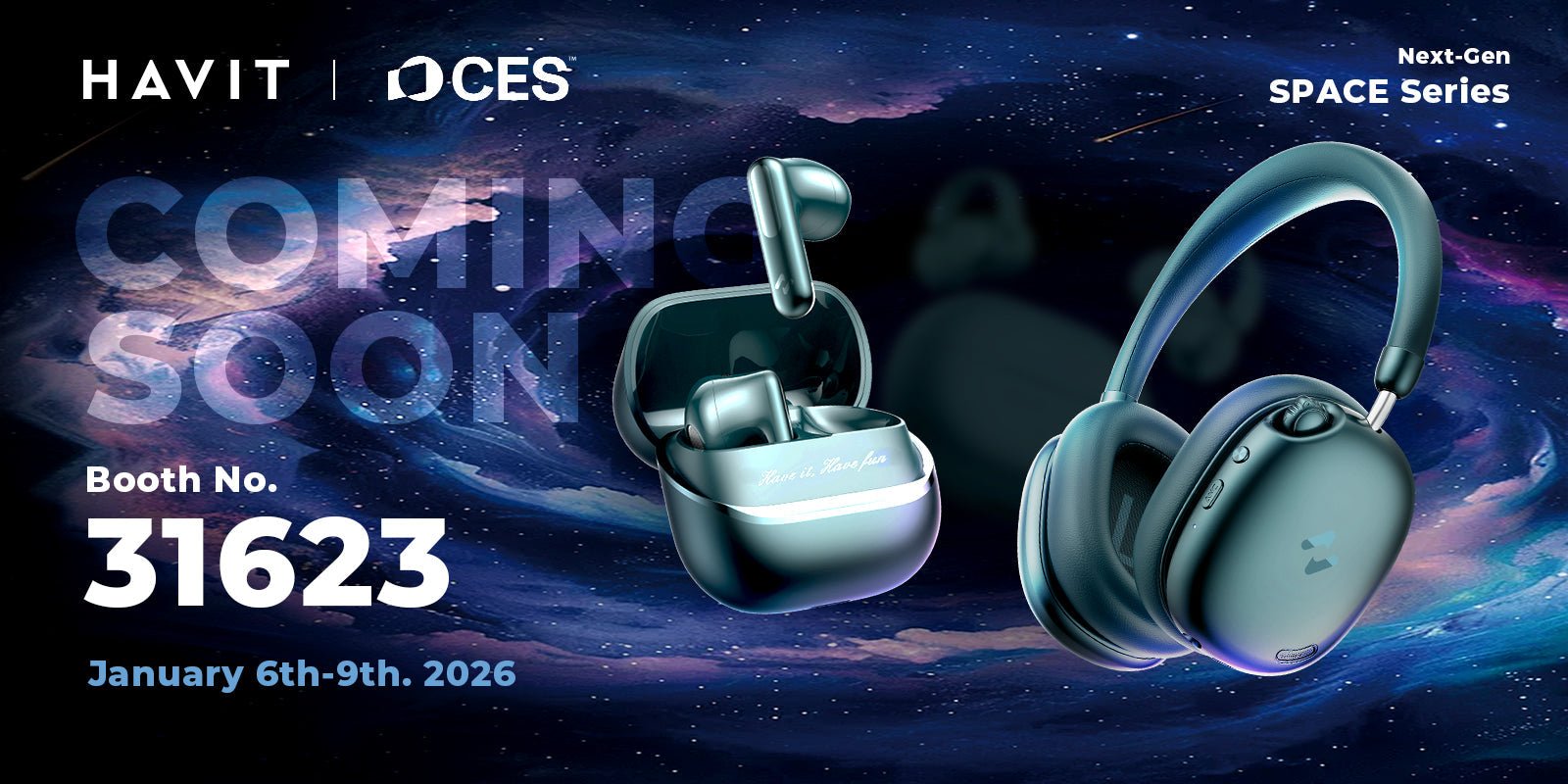 Stay Tuned to CES 2026: HAVIT SPACE Series Global Debut