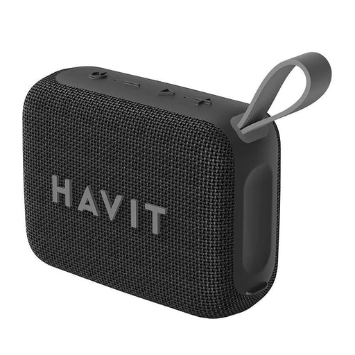 SK874BT Portable Waterproof Wireless Speaker in black with a durable design.