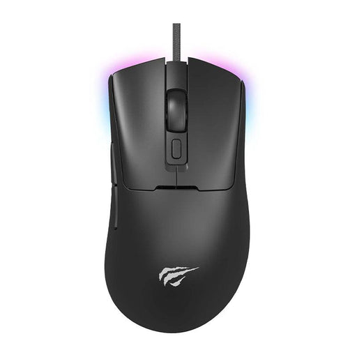 MS966 RGB Backlit Programmable Gaming Mouse with customizable lighting.