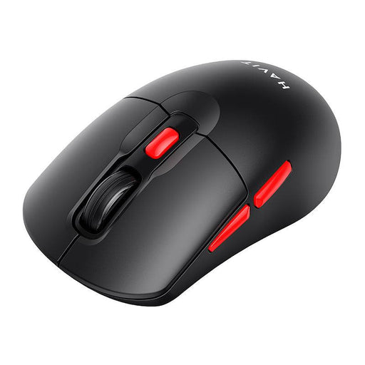 MS59WB Dual Mode Wireless Mouse with ergonomic design and black finish.