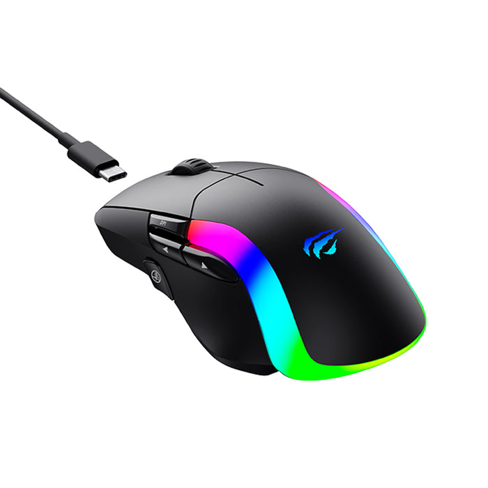 GAMENOTE MS959W RGB Dual Mode Gaming Mouse
