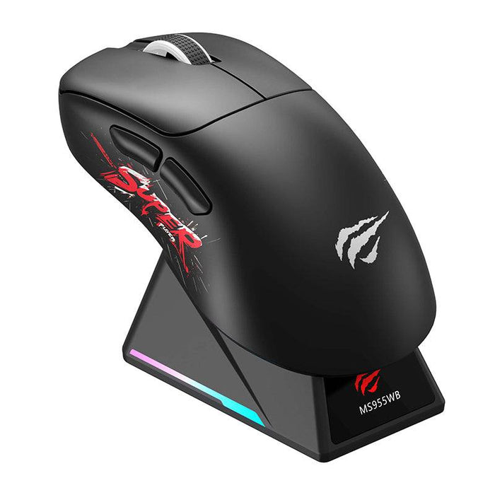 MS955WB Lightweighting Tri-Mode Gaming Mouse  with RGB Charging Dock