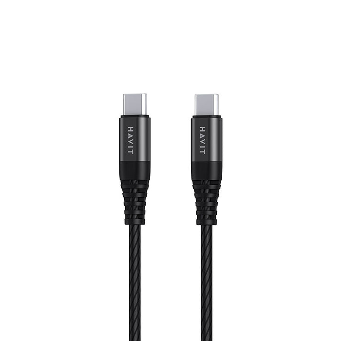 HAVIT CB6010 Flash Charging TYPE-C TO TYPE-C PD6OW CABLE 6010