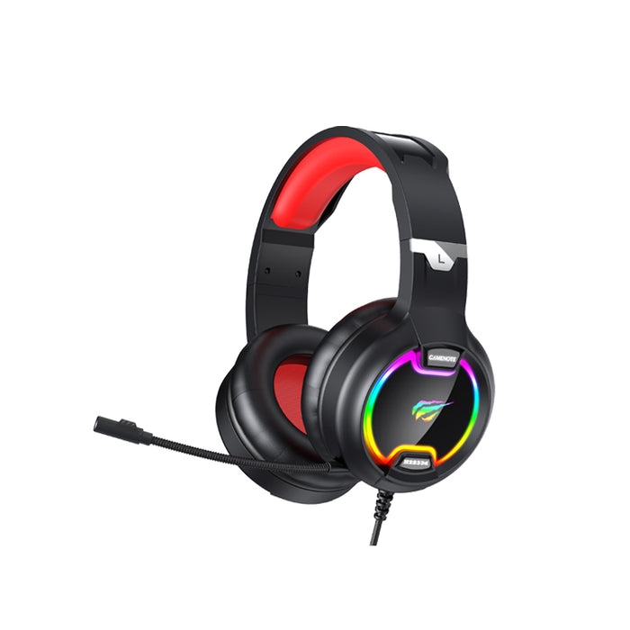 GAMENOTE H2233d Wireless Gaming Headset with Mic RGB and Light