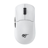 HAVIT M5 Pro super light white gaming mouse with RGB charging dock and side buttons