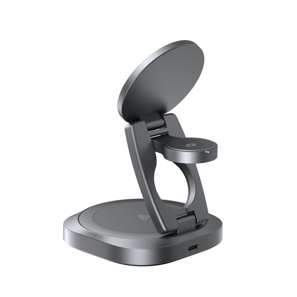 HAVIT 3-in-1 Foldable Wireless Charging Station with Rotating Base W3111