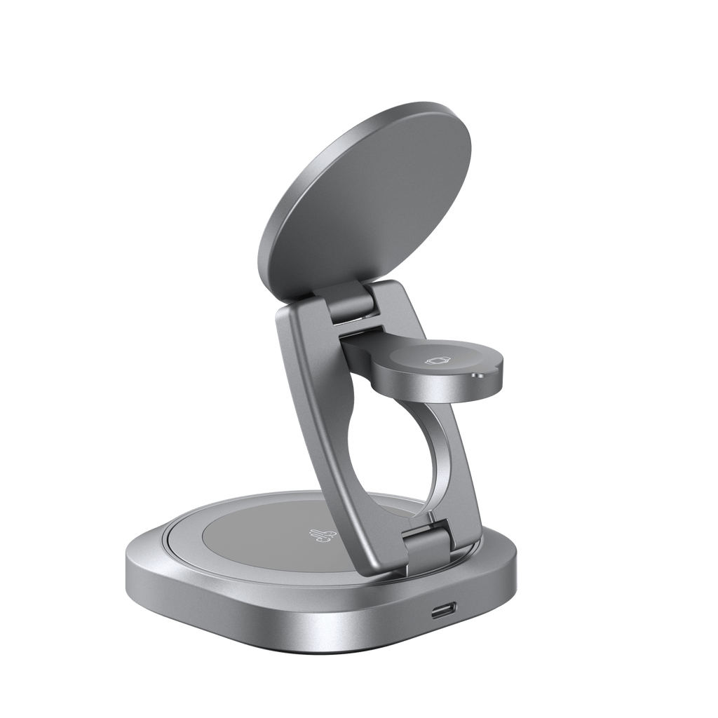 HAVIT 3-in-1 Foldable Wireless Charging Station with Rotating Base W3111