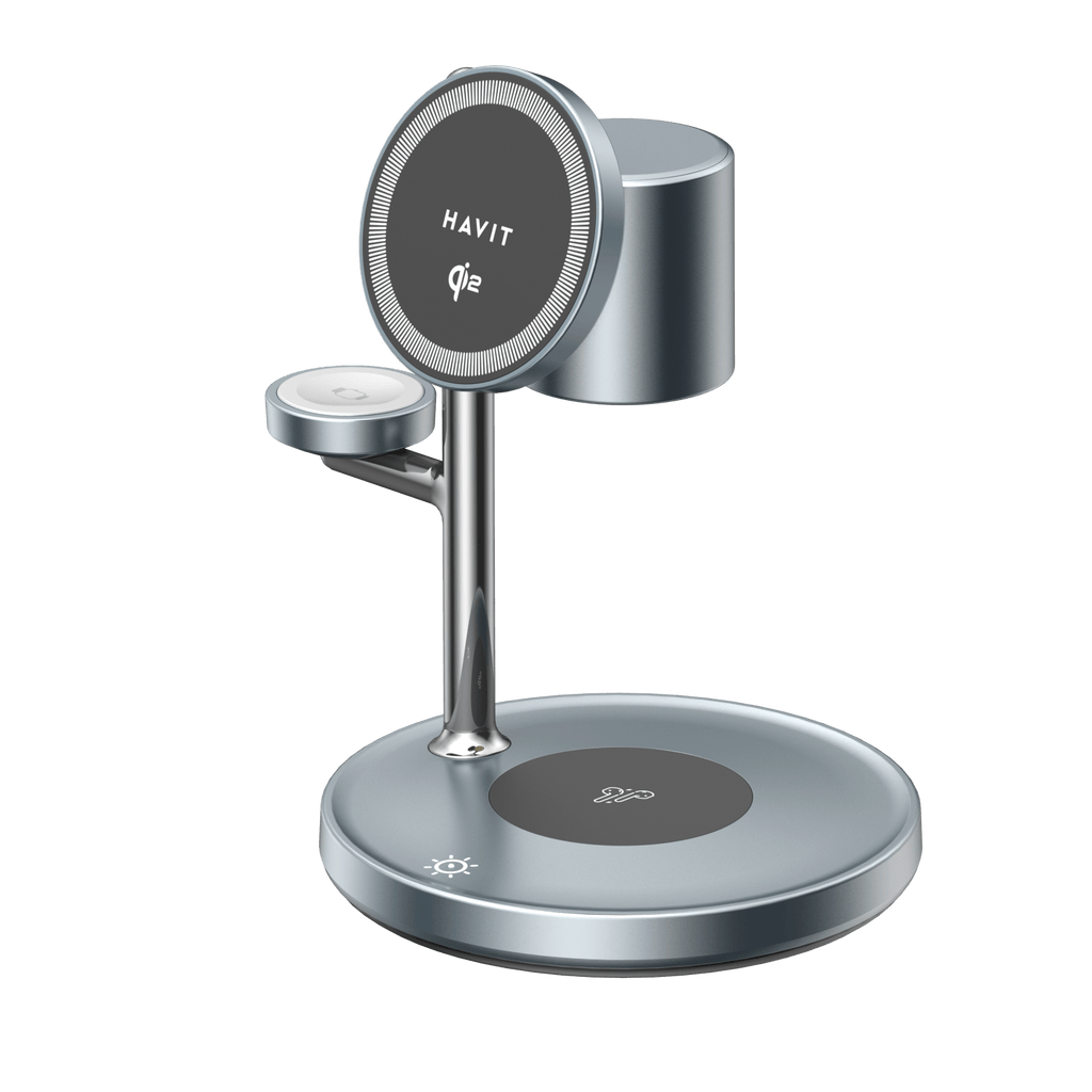 HAVIT 3-in-1 Wireless Charger with Qi2 and Light W3113