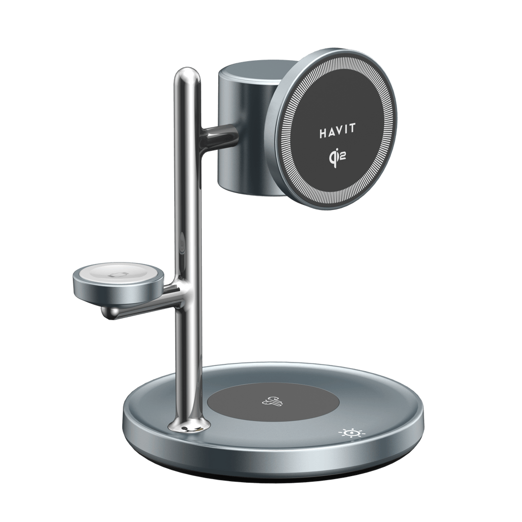 HAVIT 3-in-1 Wireless Charger with Qi2 and Light W3113