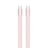 HAVIT 4.99mm ultra-thin pink USB-C to USB-C and USB-C to Lightning cables side by side