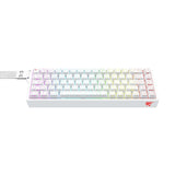 HAVIT Contour RGB backlit mechanical keyboard KB922L with white keys and colorful RGB lighting