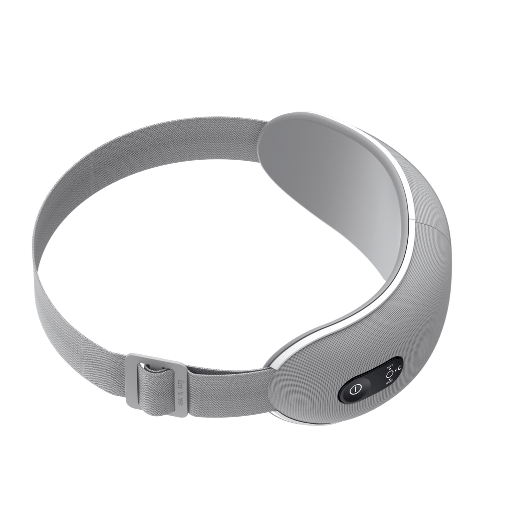 HAVIT Eye Massager EM1601 light gray adjustable headband with control buttons.