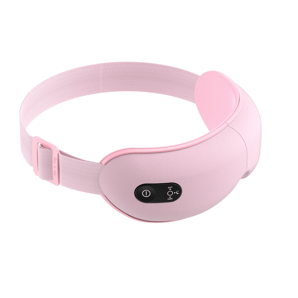 HAVIT Eye Massager EM1601 pink portable eye care device with adjustable strap and control panel