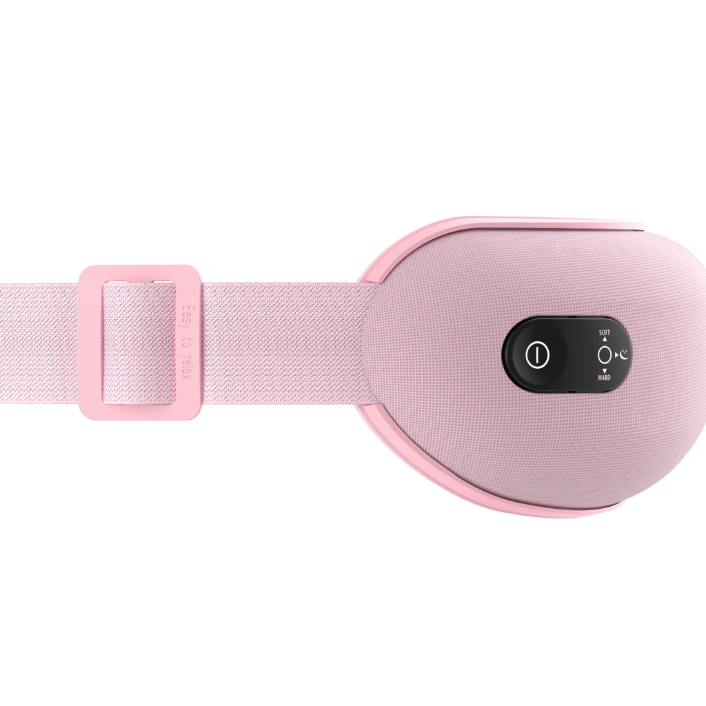 Pink HAVIT Eye Massager EM1601 with adjustable strap and control panel
