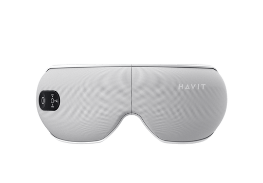 HAVIT Eye Massager EM1601 in light gray with control panel on the side