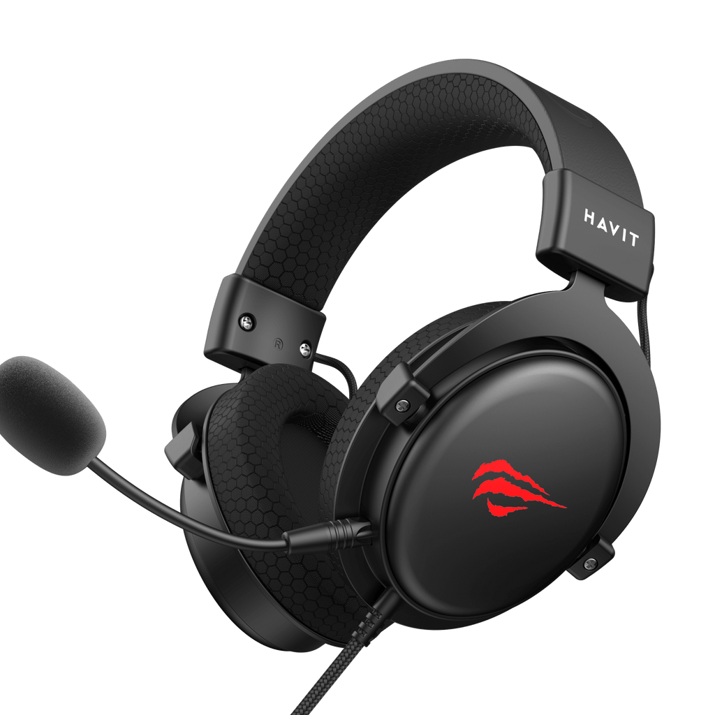 HAVIT Gaming Headphone with Fabric Earmuff H2015d Black