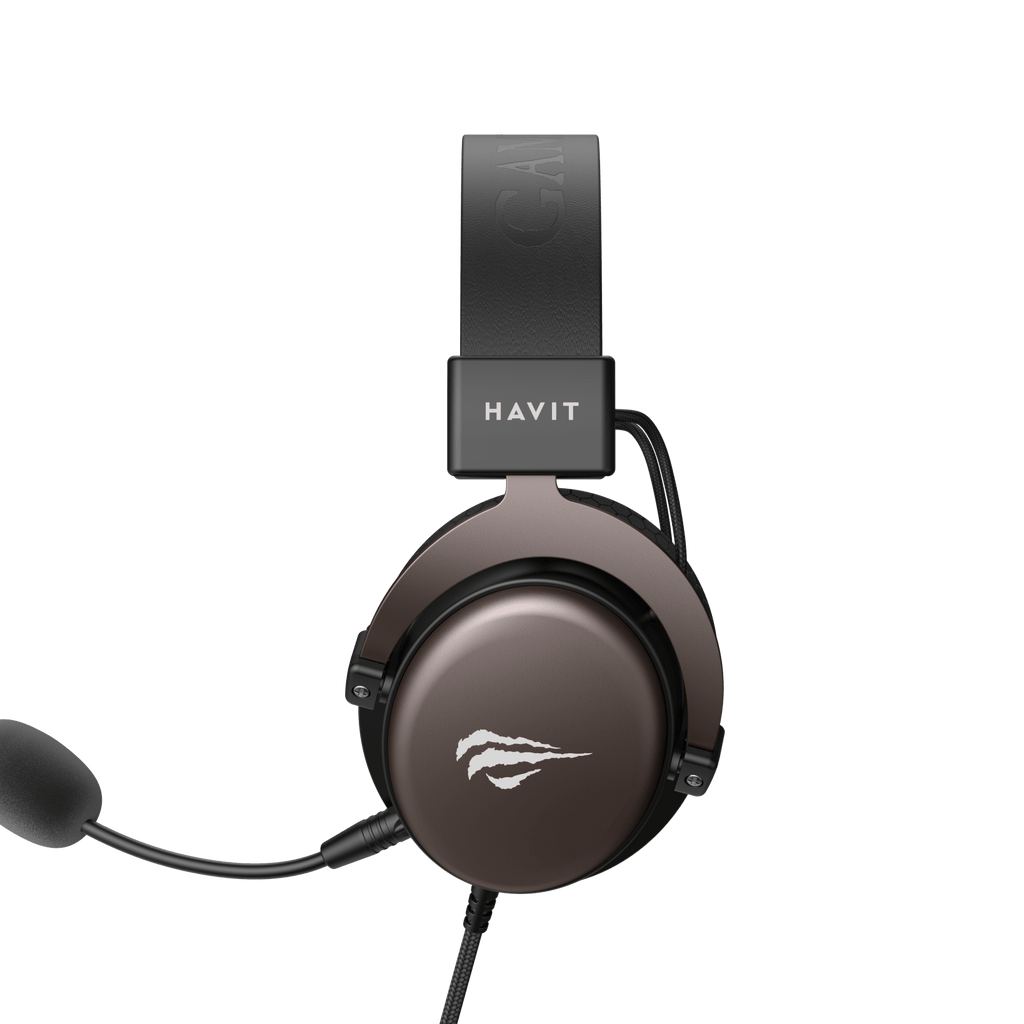 HAVIT Gaming Headphone with Fabric Earmuff H2015d Black+Orche