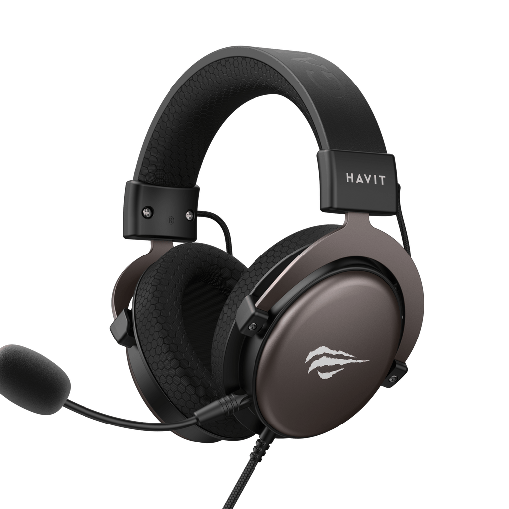 HAVIT Gaming Headphone with Fabric Earmuff H2015d Black+Orche