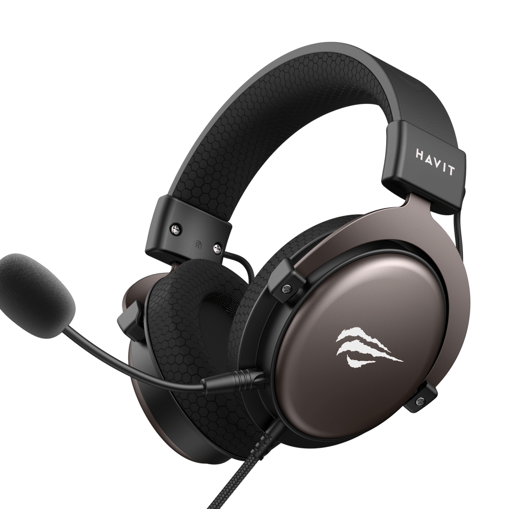 HAVIT Gaming Headphone with Fabric Earmuff H2015d Black+Orche
