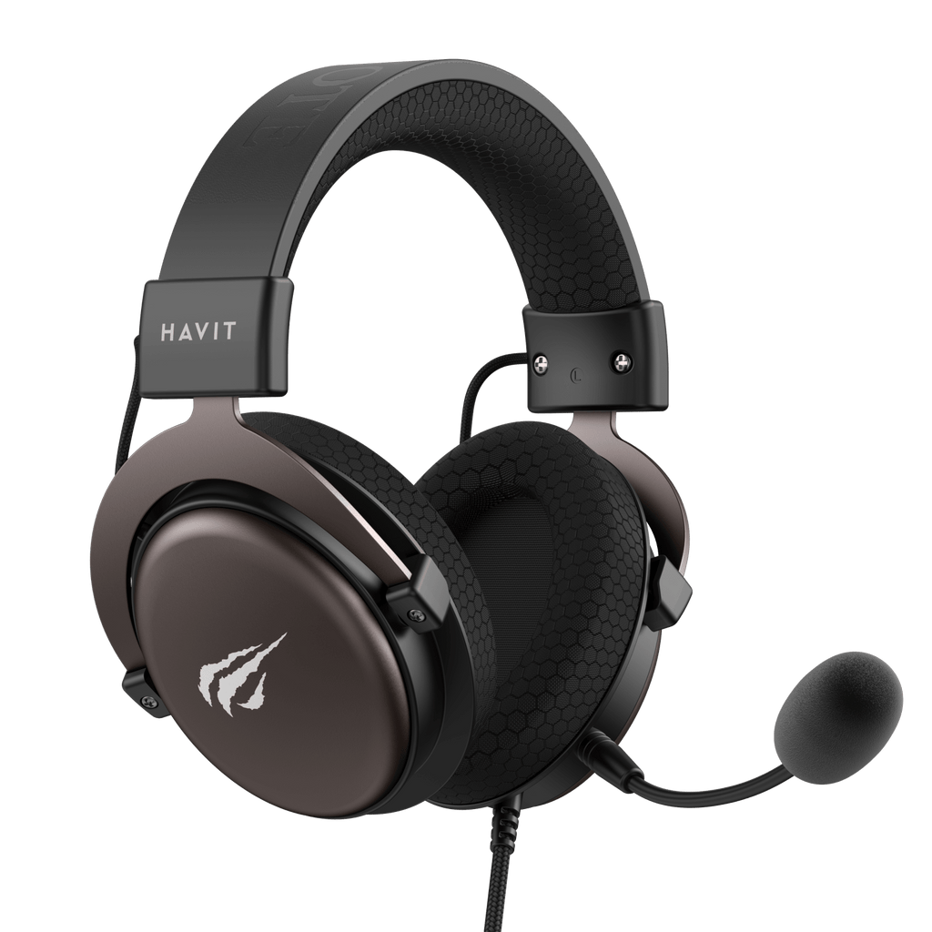 HAVIT Gaming Headphone with Fabric Earmuff H2015d Black+Orche