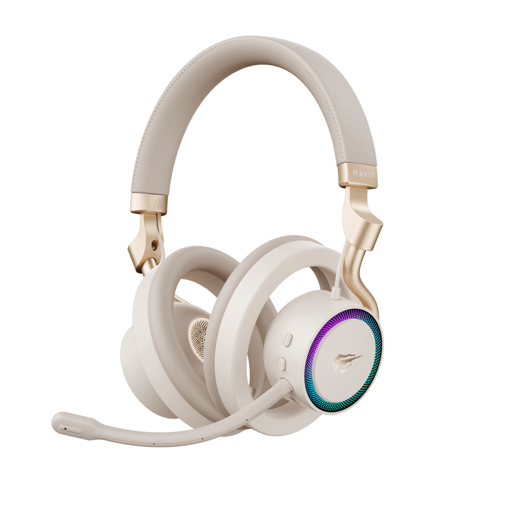 HAVIT FUXI-H8 gaming headphones open-back stereo headset with microphone and RGB lighting