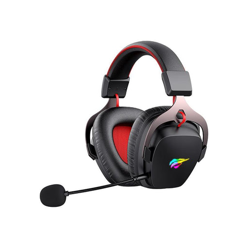 HAVIT GAMENOTE H2015G Gaming Headphones 2015 with RGB lighting and microphone.
