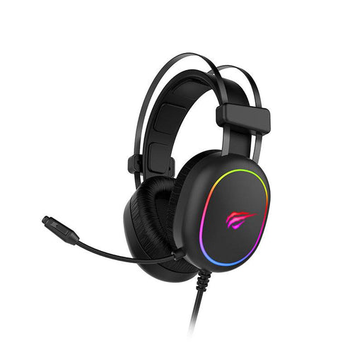 HAVIT GAMENOTE H2016D Gaming Headphones 2016 with RGB lighting and microphone.