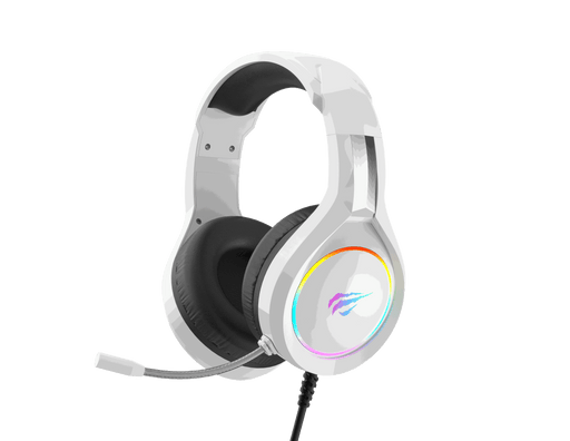 HV-H2232d Gaming Headphone with RGB lighting and microphone.