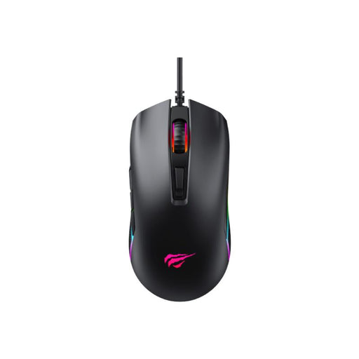 HAVIT Gamenote MS1010 Gaming Mouse 1010 with RGB lighting and ergonomic design.
