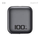 UC256 GaN charger size comparison coin reference | HAVIT