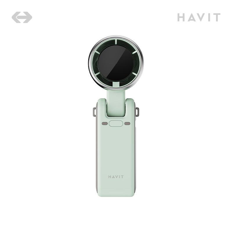 HF607 handheld fan handheld fan ergonomic handle grip | HAVIT