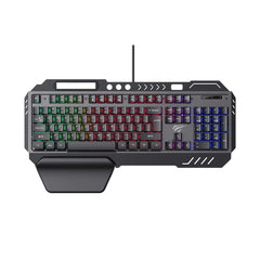 Teclado mecánico KB838L vista superior completa del diseño TKL | HAVIT