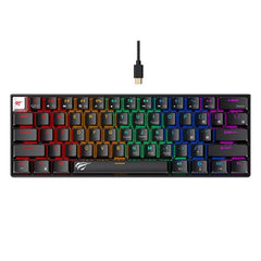 Teclado gamer KB903L vista superior do layout TKL completo | HAVIT