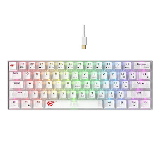 KB903L RGB Backlit Mechanical Keyboard with USB cable detached.