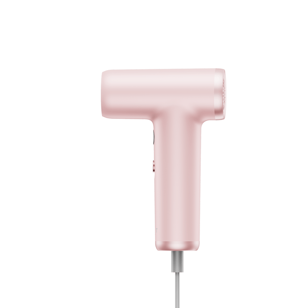 HAVIT Mini compact high-speed pink hair dryer with cord