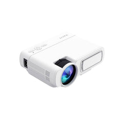 Proyector inteligente PJ200 de 48W, vista frontal del lente y del panel de entrada | HAVIT