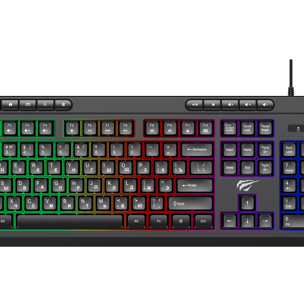 HAVIT Teclado retroiluminado multifunción KB907L-RU