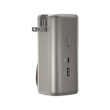 HAVIT Power Bank PB37 USB-C AC with foldable plug and USB ports against white background