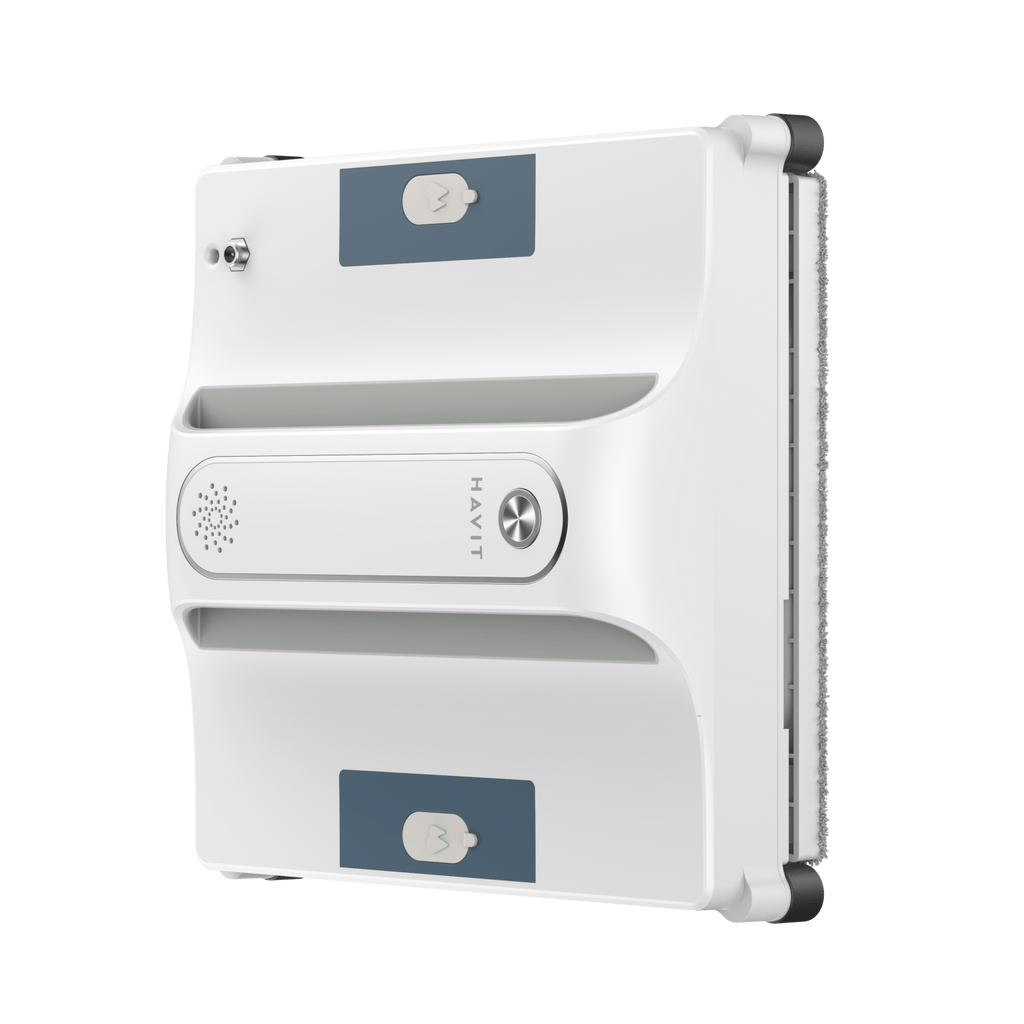 HAVIT Smart Window Cleaner Robot HDR105 white compact design with blue accents and cleaning sensors