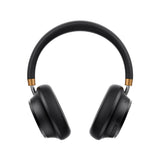 HAVIT SPACE NC02H black over-ear hybrid active noise cancelling Bluetooth headphones with padded ear cushions and gold accents